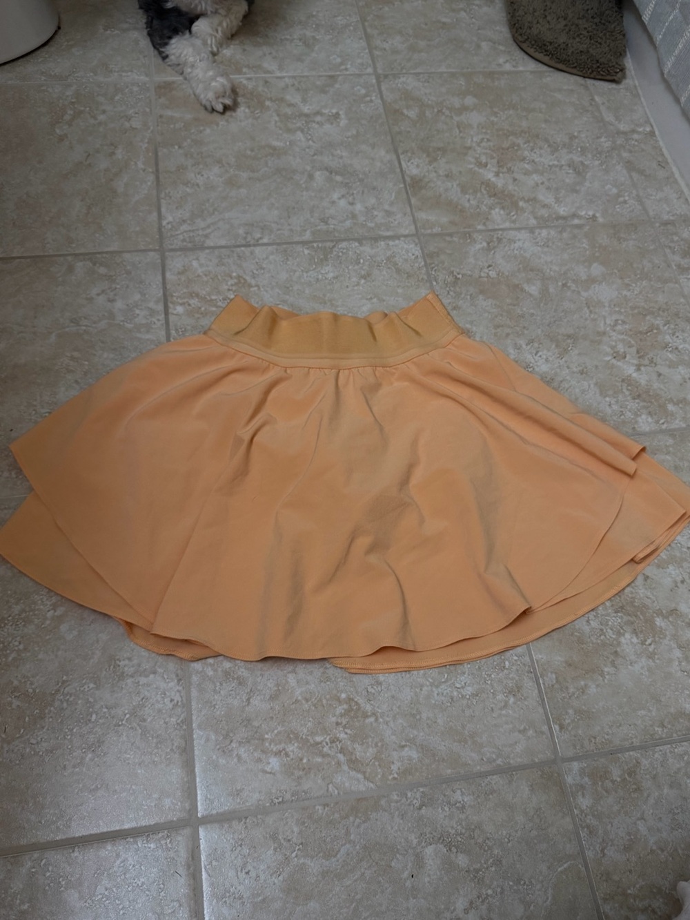 Lululemon Peach Orange High-Rise Pleated Tennis Skort Skirt Shorts Size 2